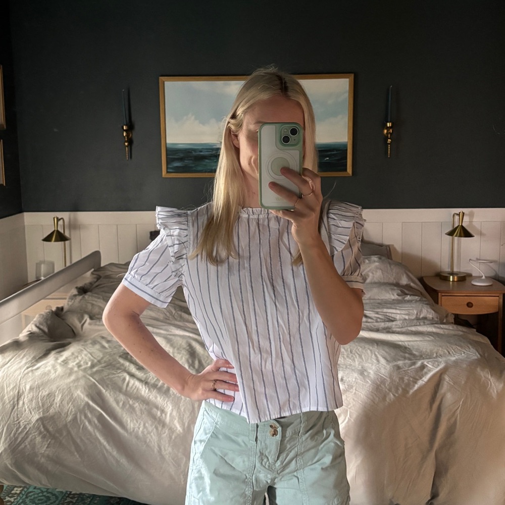American Eagle Outfitters Striped Blouse Top